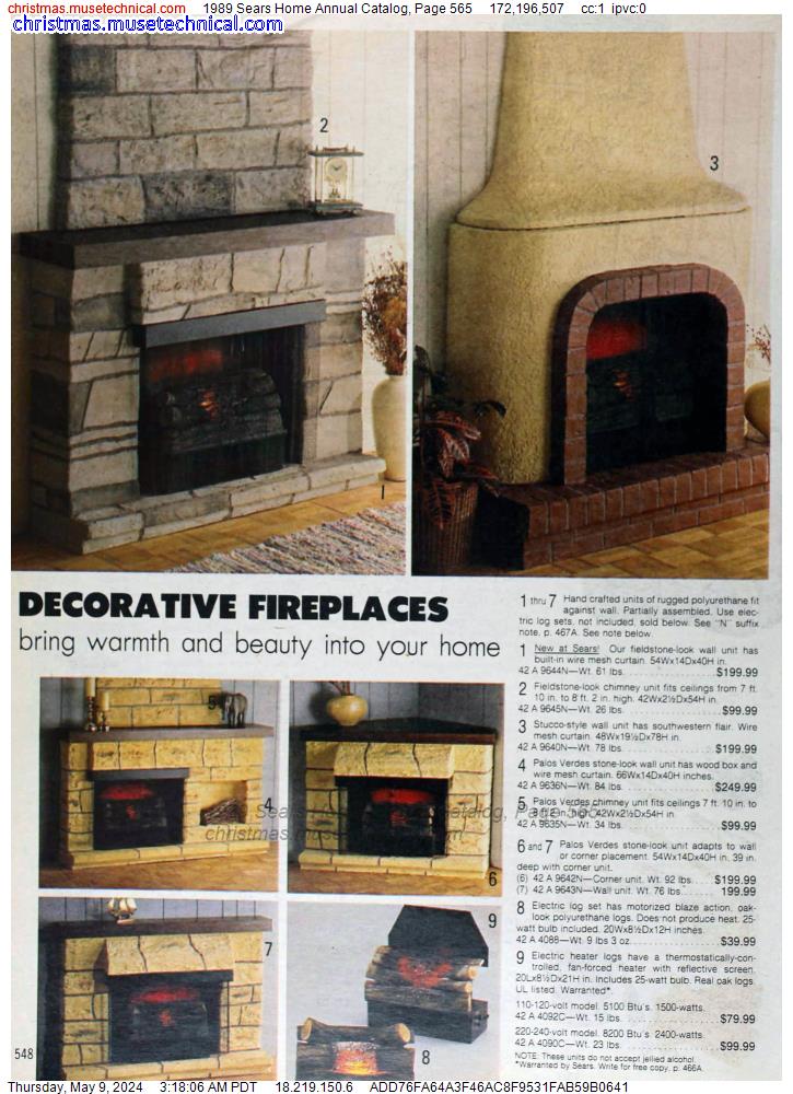 1989 Sears Home Annual Catalog, Page 565