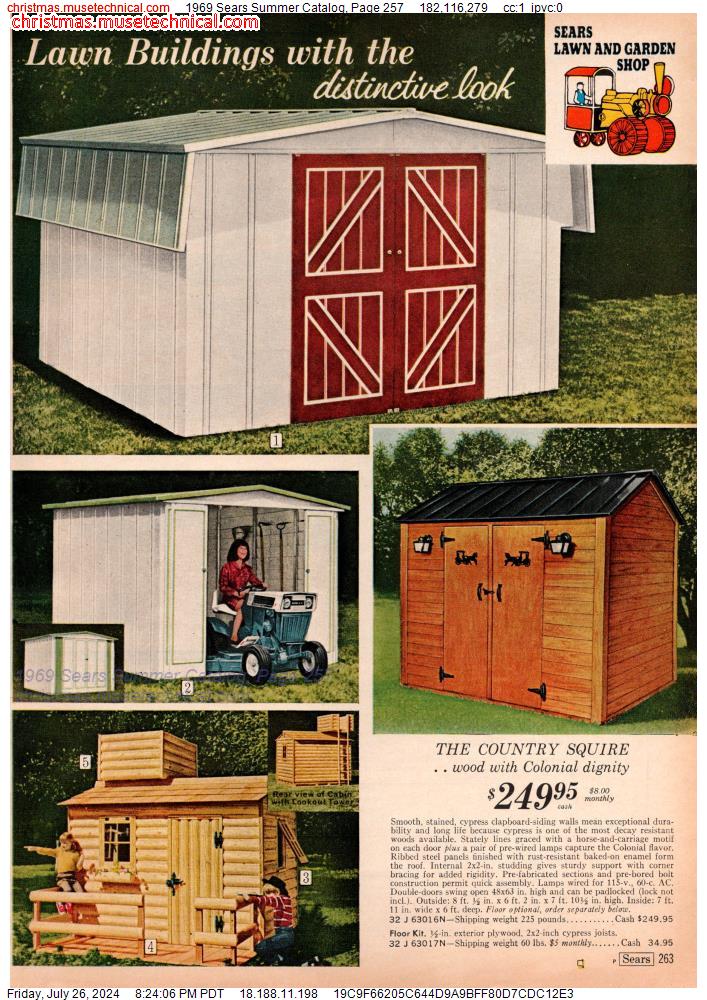 1969 Sears Summer Catalog, Page 257