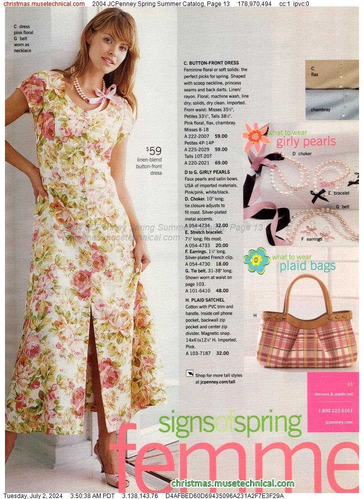 2004 JCPenney Spring Summer Catalog, Page 13