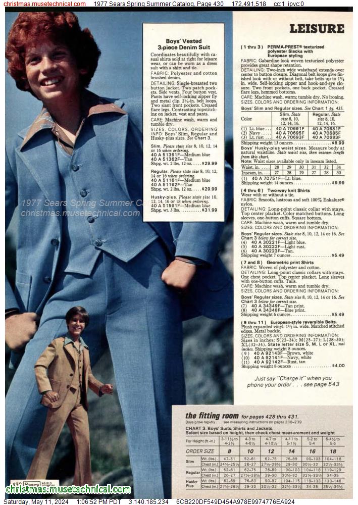 1977 Sears Spring Summer Catalog, Page 430