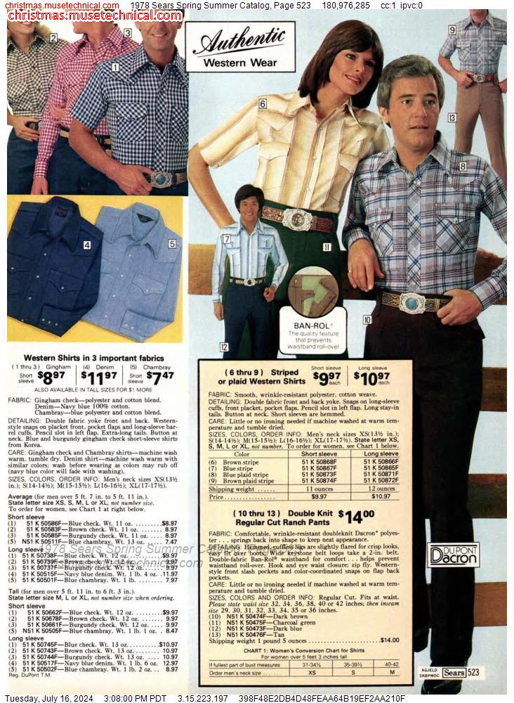 1978 Sears Spring Summer Catalog, Page 523