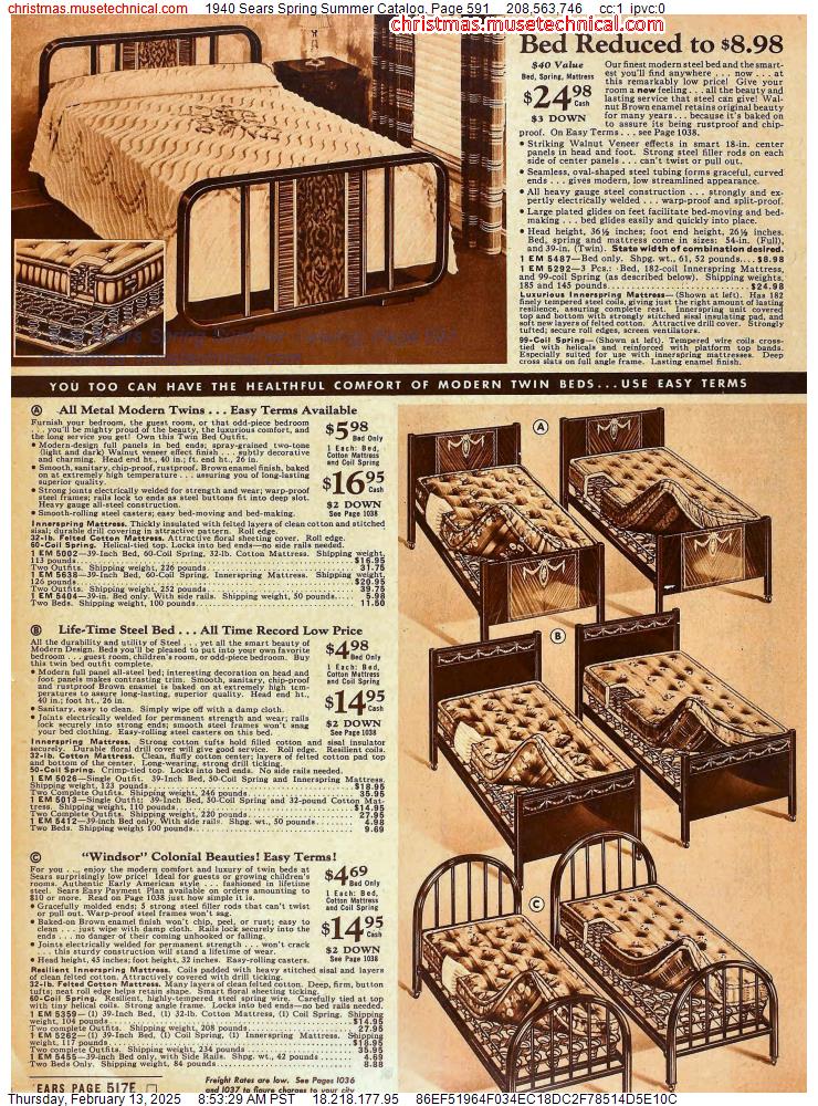 1940 Sears Spring Summer Catalog, Page 591