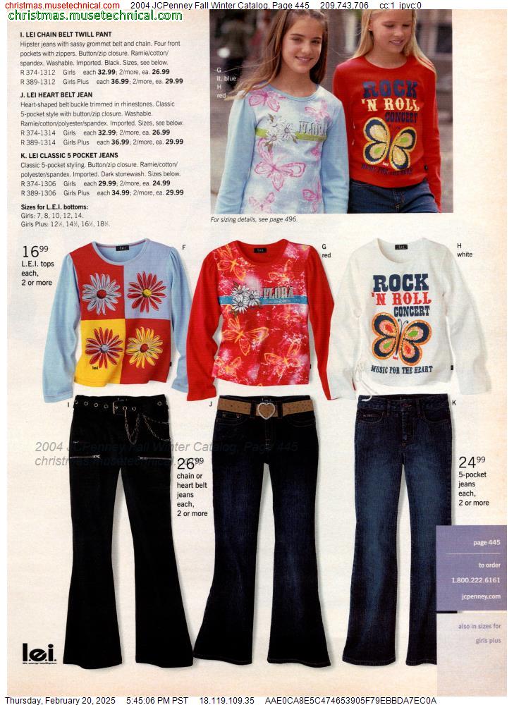 2004 JCPenney Fall Winter Catalog, Page 445