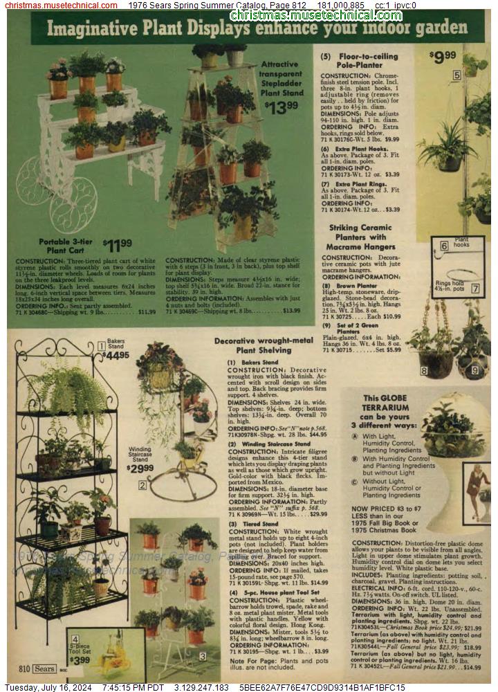 1976 Sears Spring Summer Catalog, Page 812