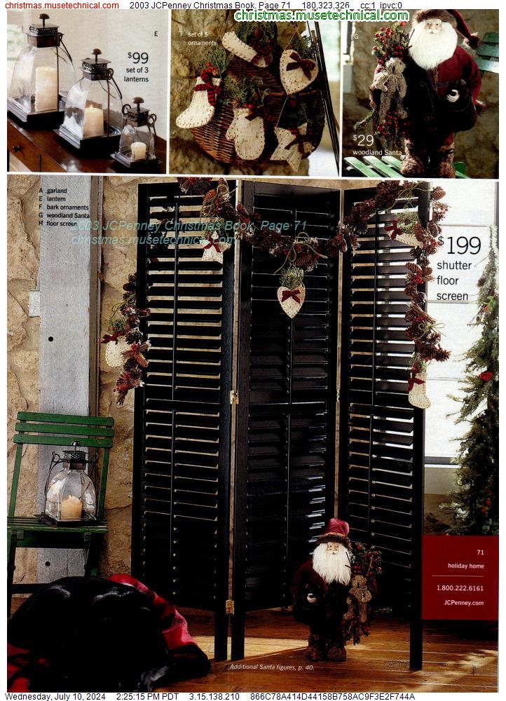 2003 JCPenney Christmas Book, Page 71