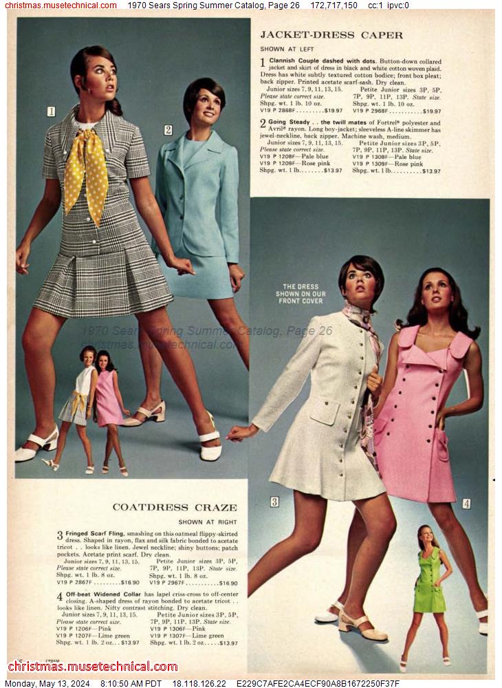 1970 Sears Spring Summer Catalog, Page 26