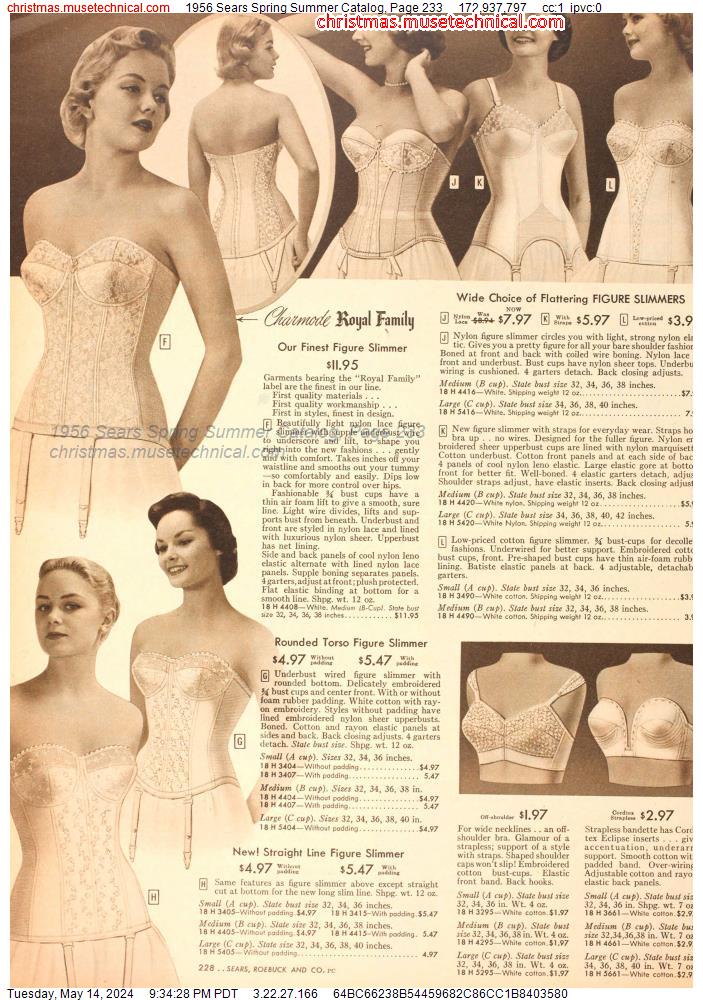 1956 Sears Spring Summer Catalog, Page 233