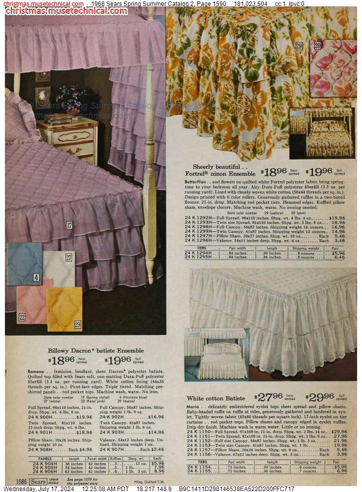 1968 Sears Spring Summer Catalog 2, Page 1590