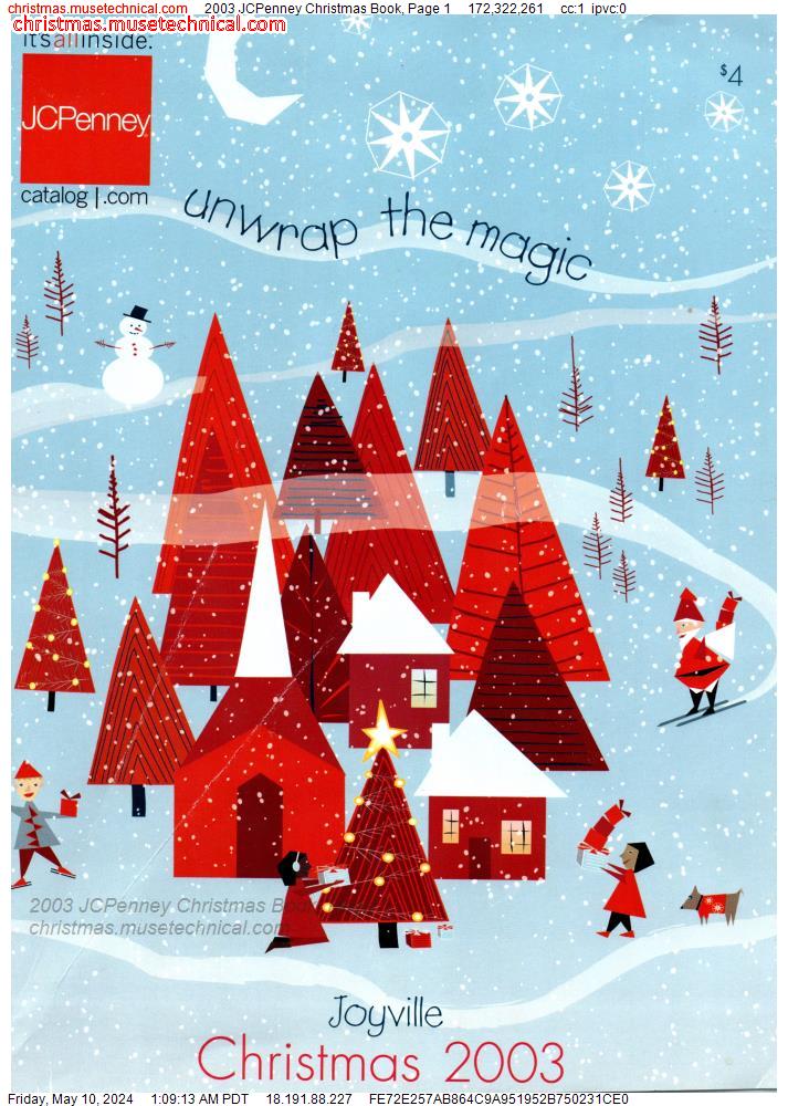 2003 JCPenney Christmas Book, Page 1