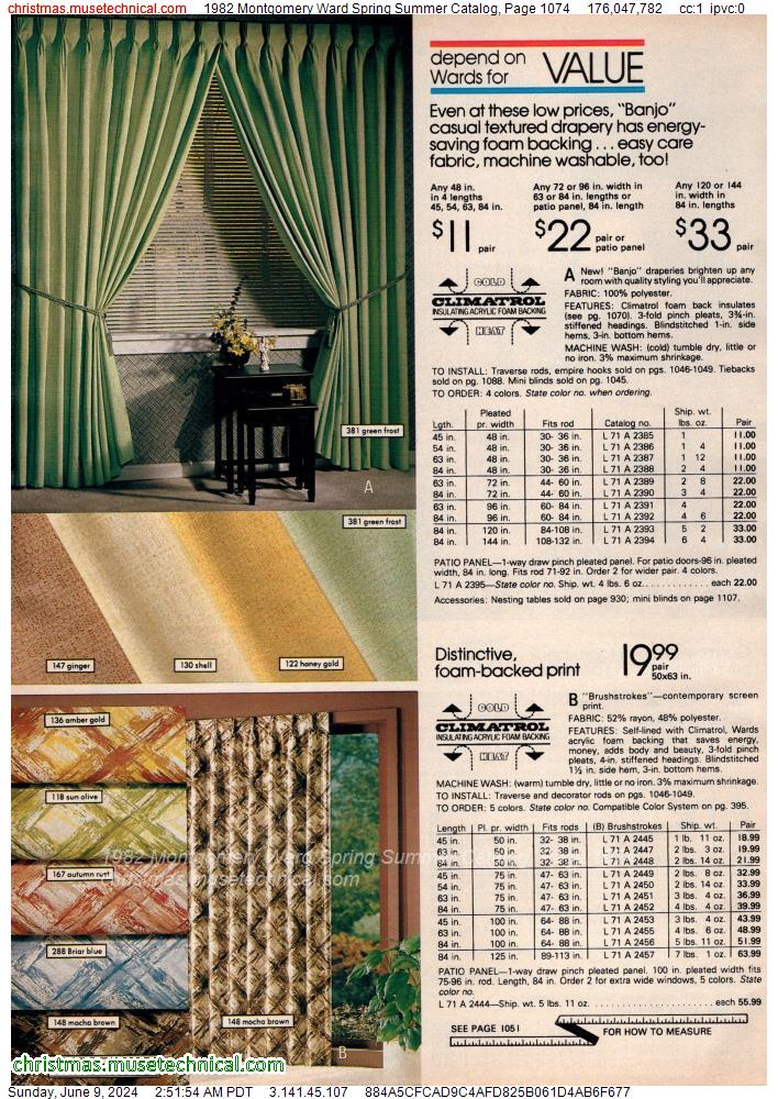 1982 Montgomery Ward Spring Summer Catalog, Page 1074