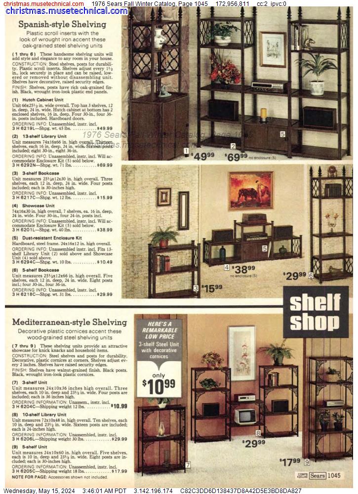 1976 Sears Fall Winter Catalog, Page 1045