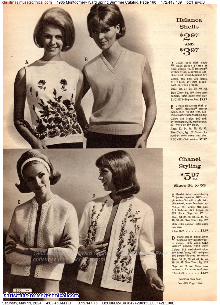 1965 Montgomery Ward Spring Summer Catalog, Page 160