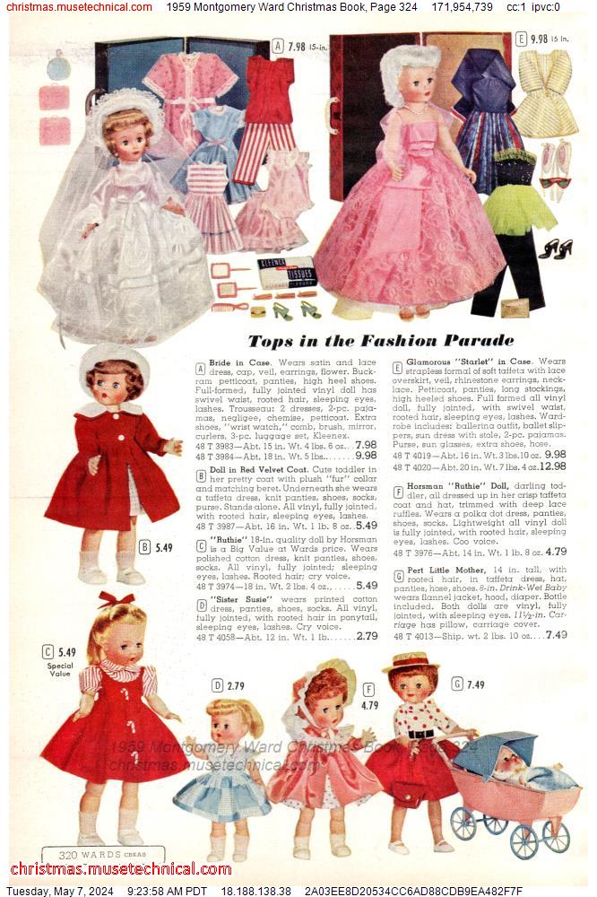 1959 Montgomery Ward Christmas Book, Page 324