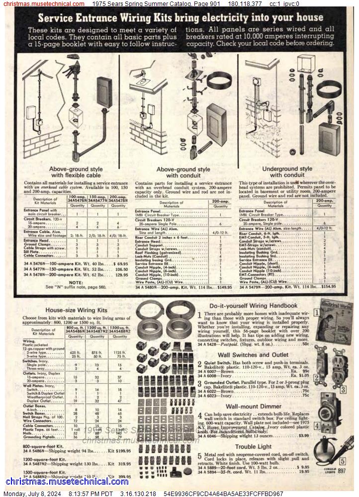 1975 Sears Spring Summer Catalog, Page 901