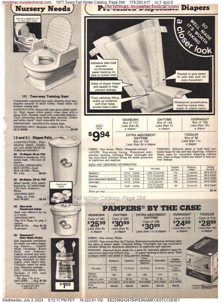 1977 Sears Fall Winter Catalog, Page 399