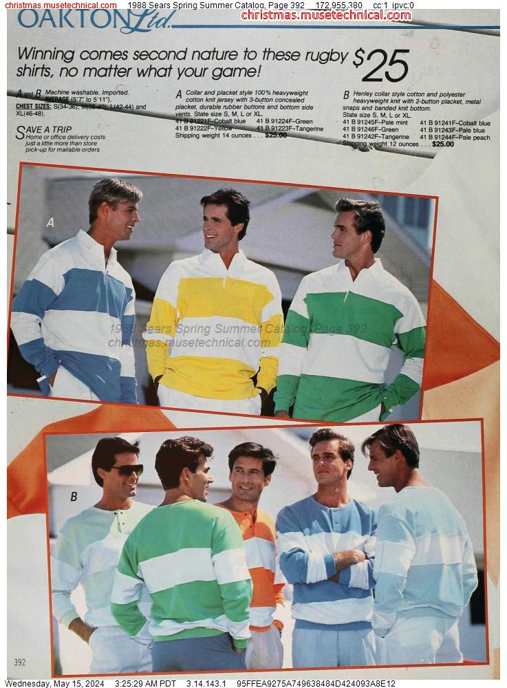 1988 Sears Spring Summer Catalog, Page 392