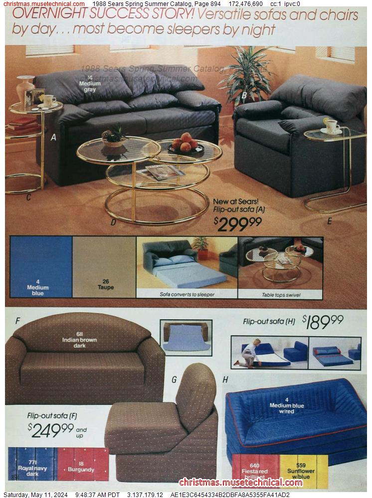 1988 Sears Spring Summer Catalog, Page 894