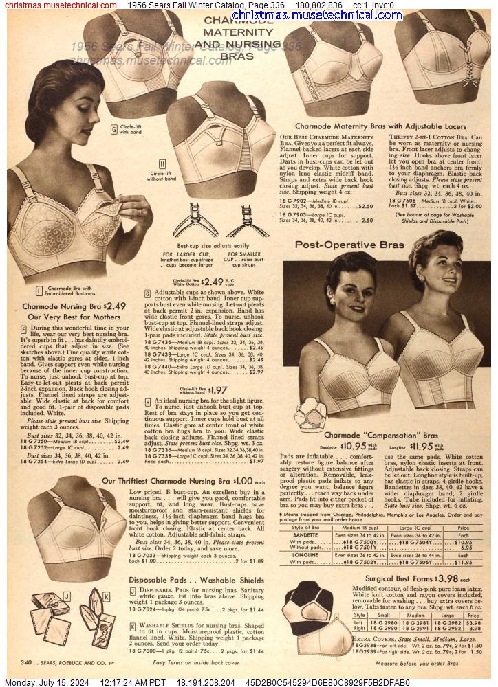 1956 Sears Fall Winter Catalog, Page 336