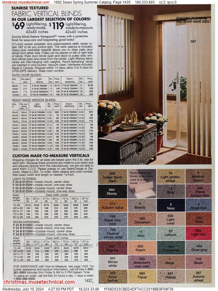 1992 Sears Spring Summer Catalog, Page 1435