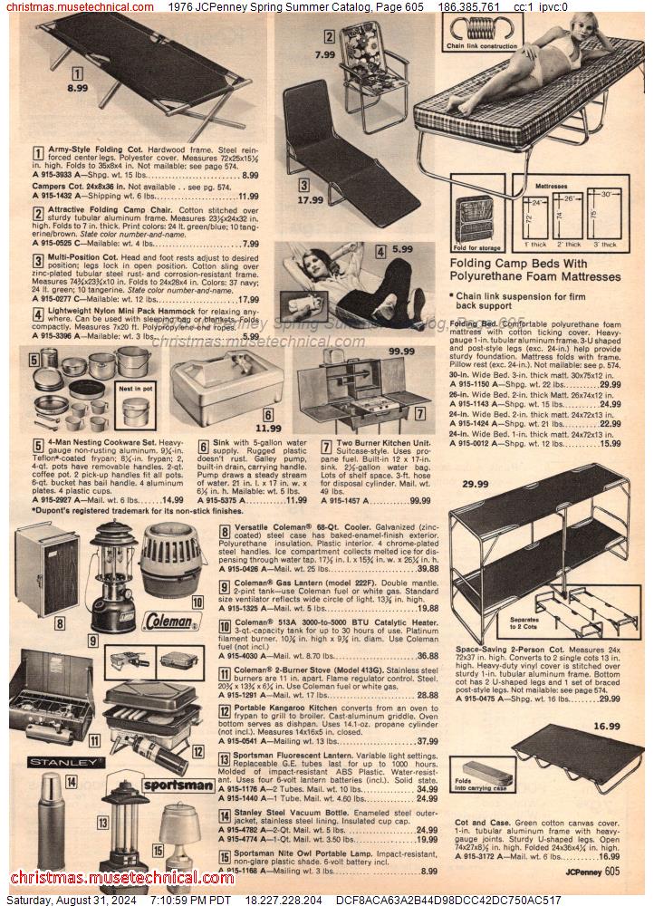 1976 JCPenney Spring Summer Catalog, Page 605