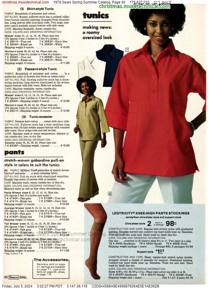 1978 Sears Spring Summer Catalog, Page 40