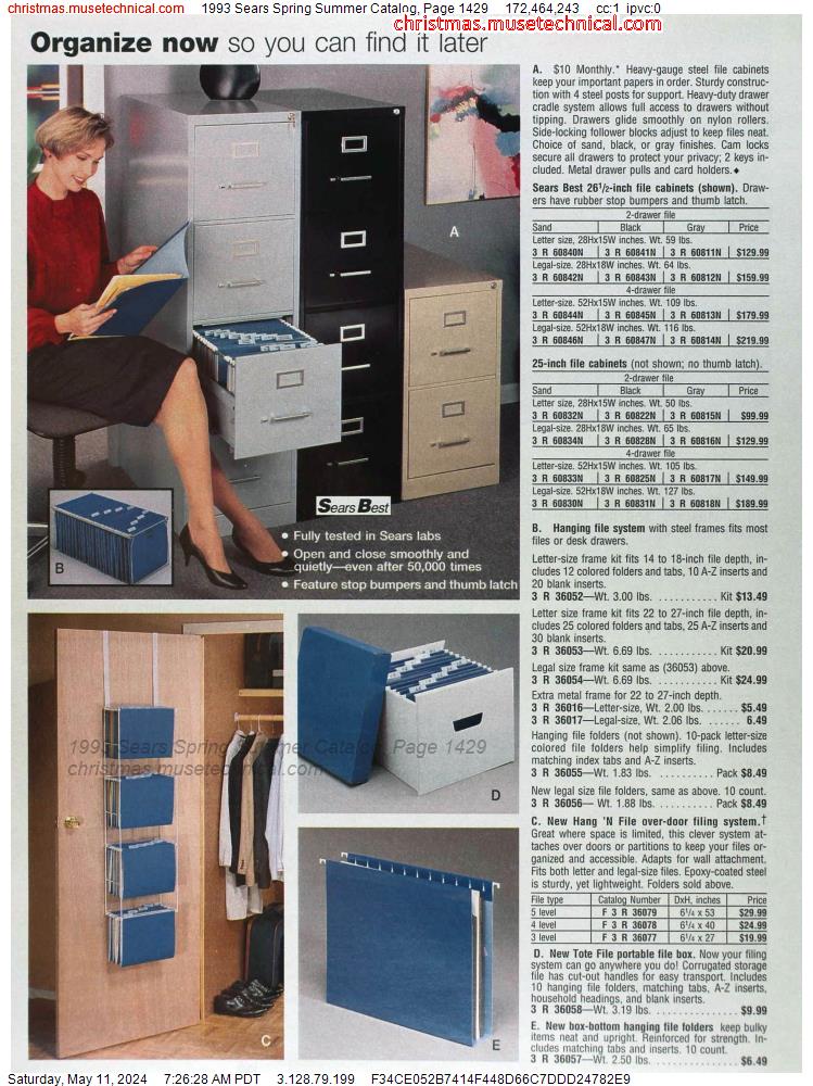 1993 Sears Spring Summer Catalog, Page 1429