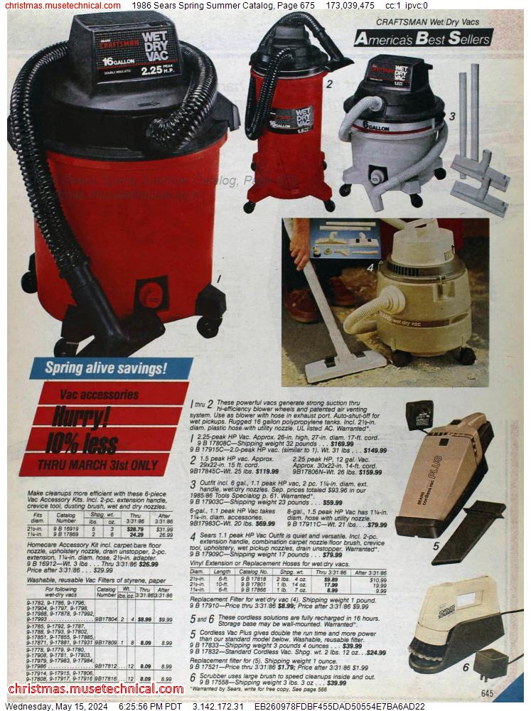 1986 Sears Spring Summer Catalog, Page 675