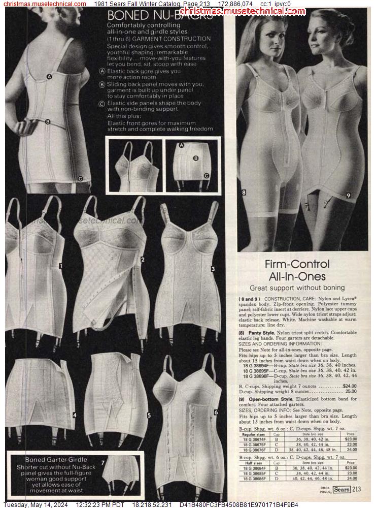 1981 Sears Fall Winter Catalog, Page 213