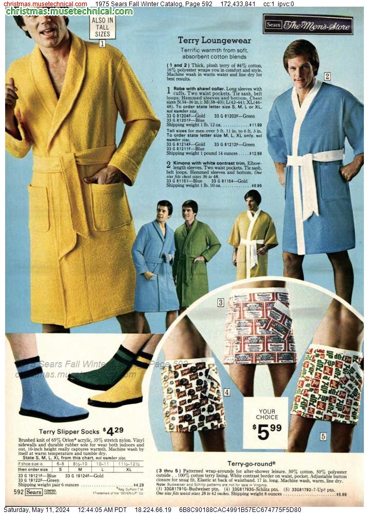 1975 Sears Fall Winter Catalog, Page 592