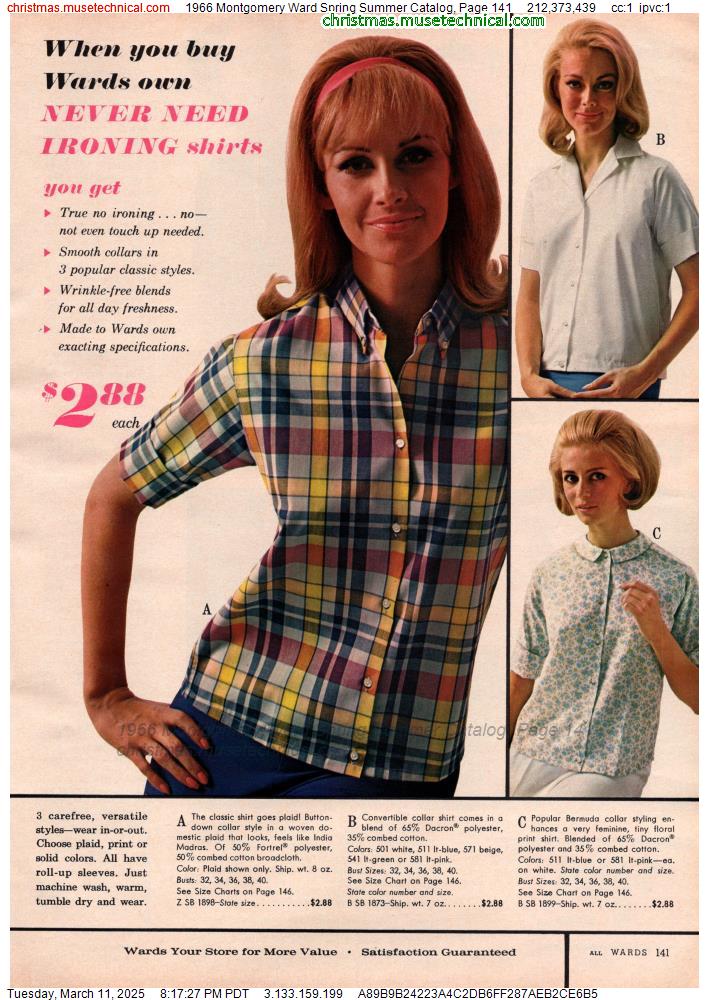 1966 Montgomery Ward Spring Summer Catalog, Page 141