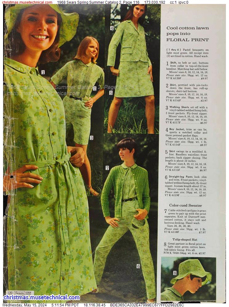 1968 Sears Spring Summer Catalog 2, Page 116