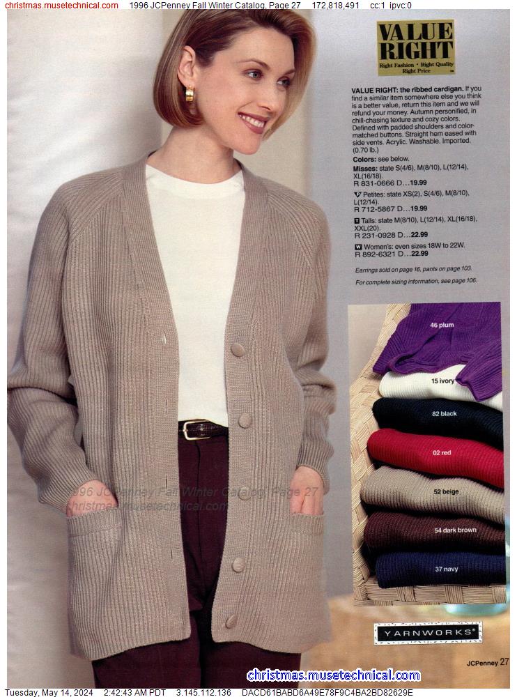 1996 JCPenney Fall Winter Catalog, Page 27