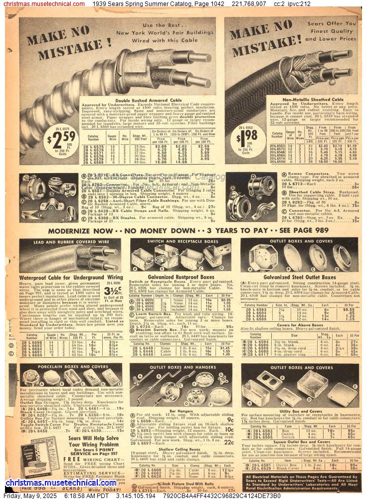 1939 Sears Spring Summer Catalog, Page 1042