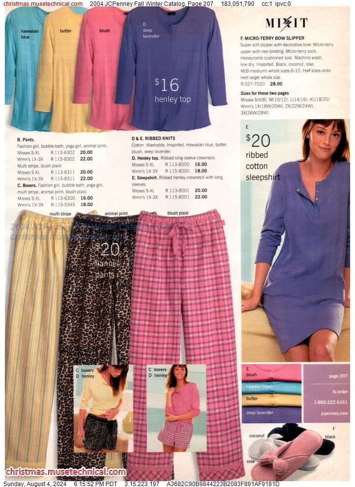 2004 JCPenney Fall Winter Catalog, Page 207