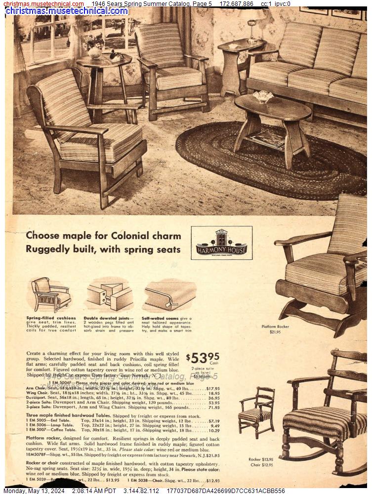 1946 Sears Spring Summer Catalog, Page 5