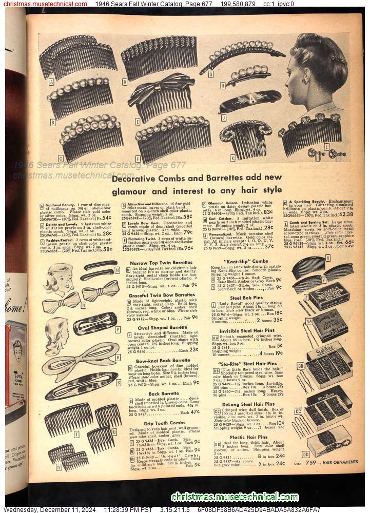 1946 Sears Fall Winter Catalog, Page 677