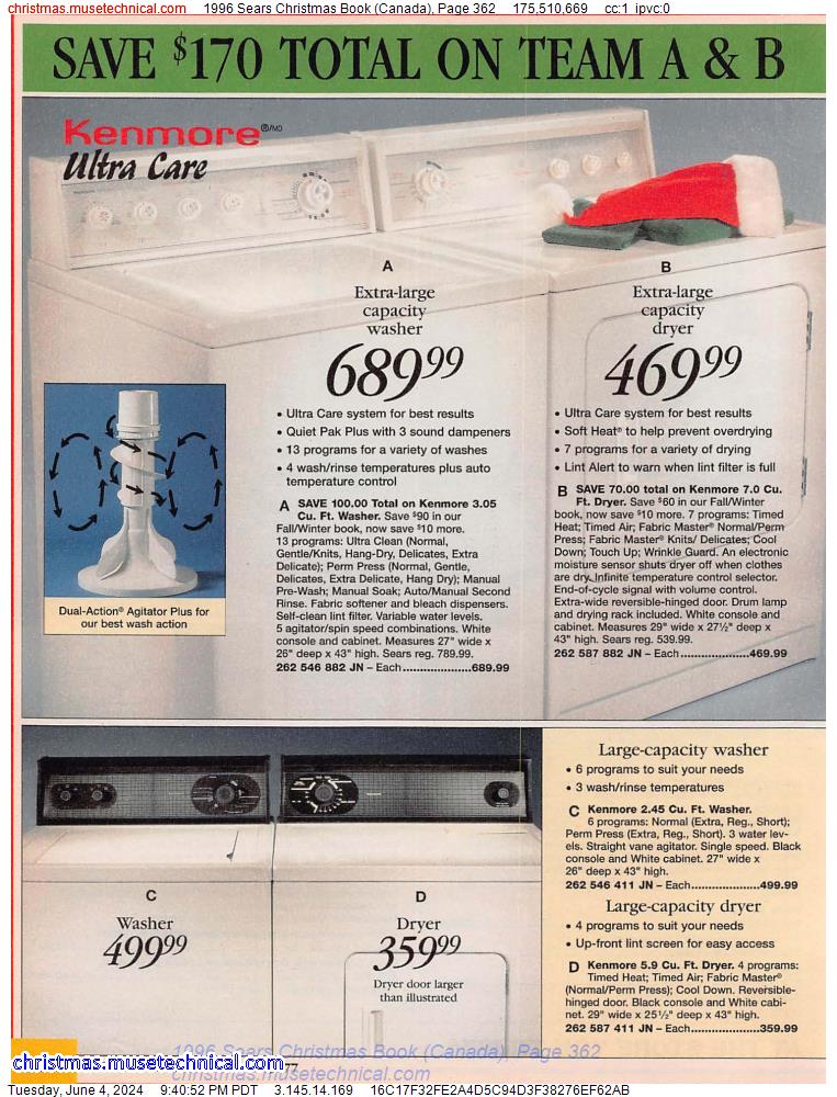 1996 Sears Christmas Book (Canada), Page 362