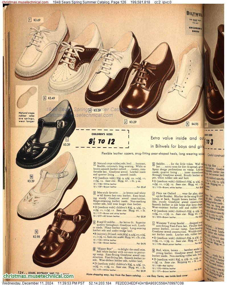 1948 Sears Spring Summer Catalog, Page 126