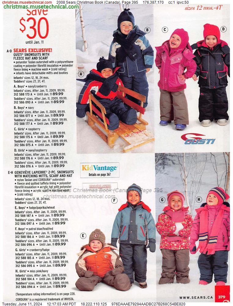 2008 Sears Christmas Book (Canada), Page 395