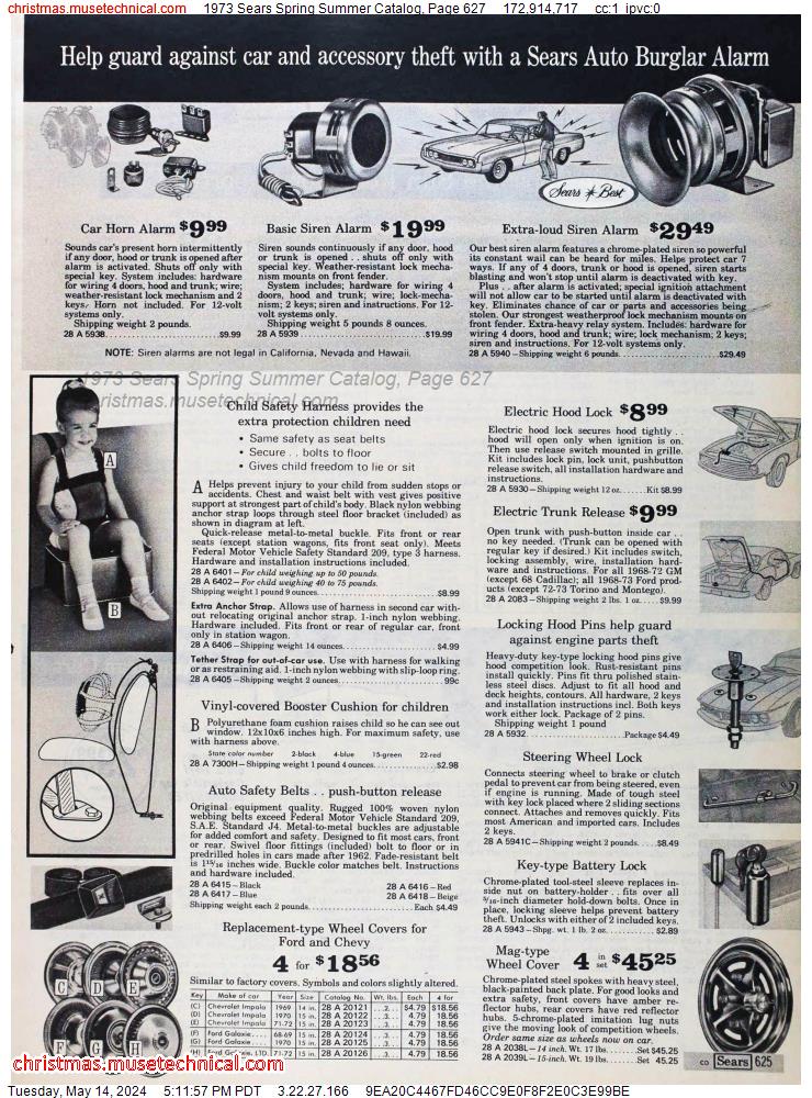 1973 Sears Spring Summer Catalog, Page 627