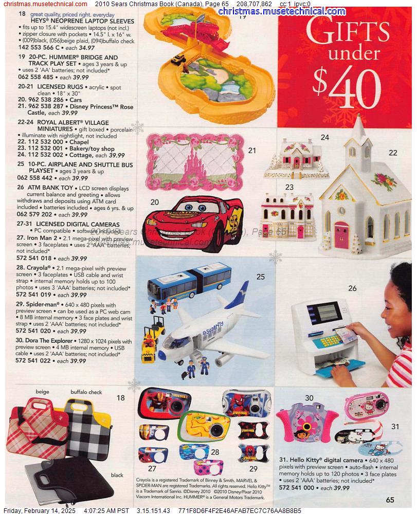 2010 Sears Christmas Book (Canada), Page 65