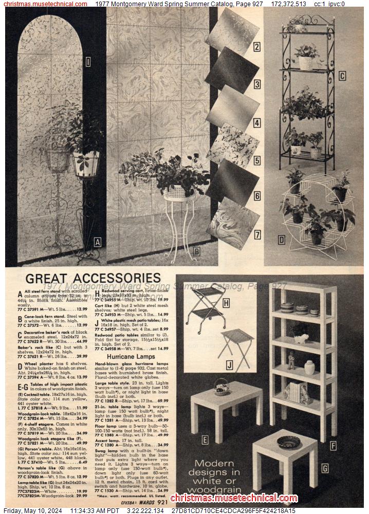 1977 Montgomery Ward Spring Summer Catalog, Page 927