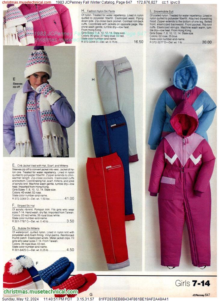 1983 JCPenney Fall Winter Catalog, Page 647