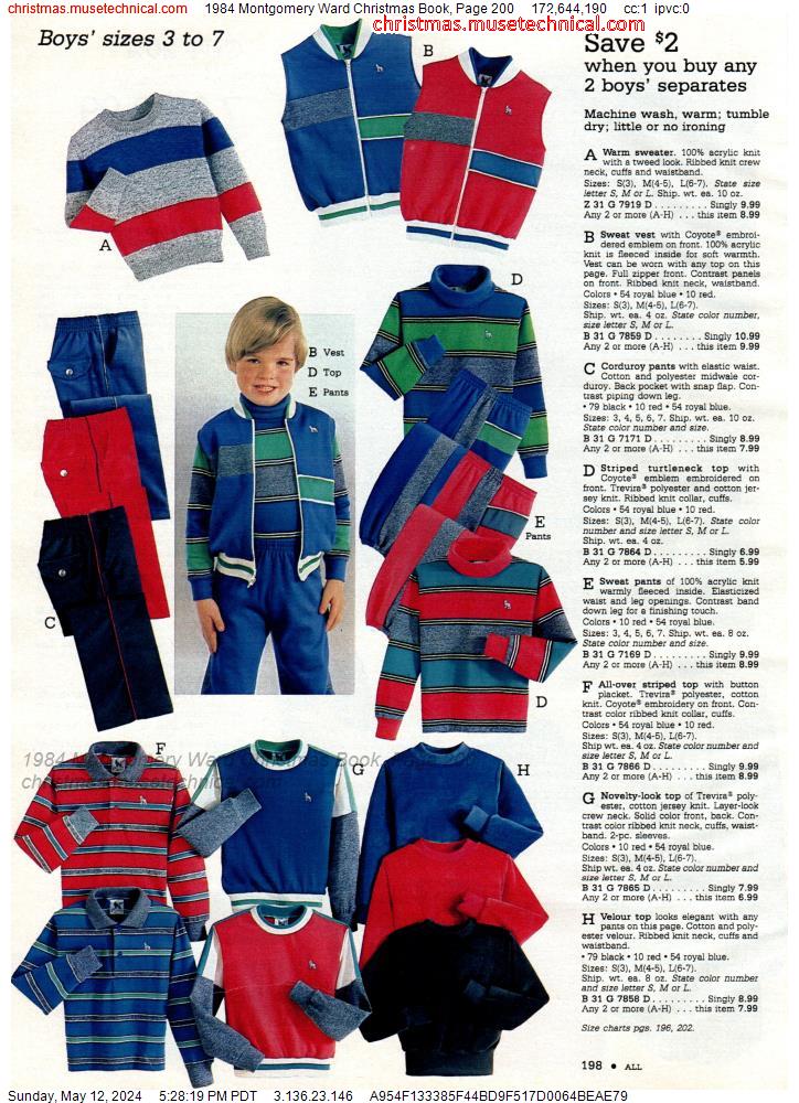 1984 Montgomery Ward Christmas Book, Page 200