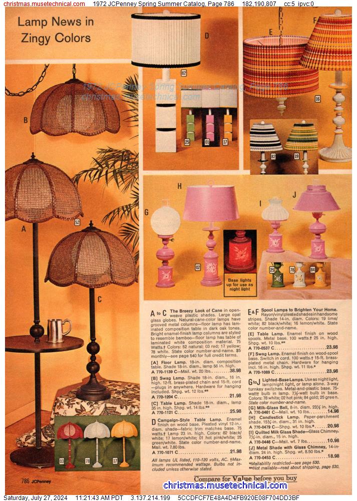 1972 JCPenney Spring Summer Catalog, Page 786