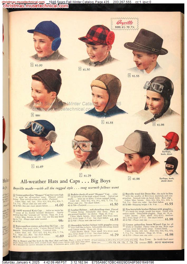 1946 Sears Fall Winter Catalog, Page 435