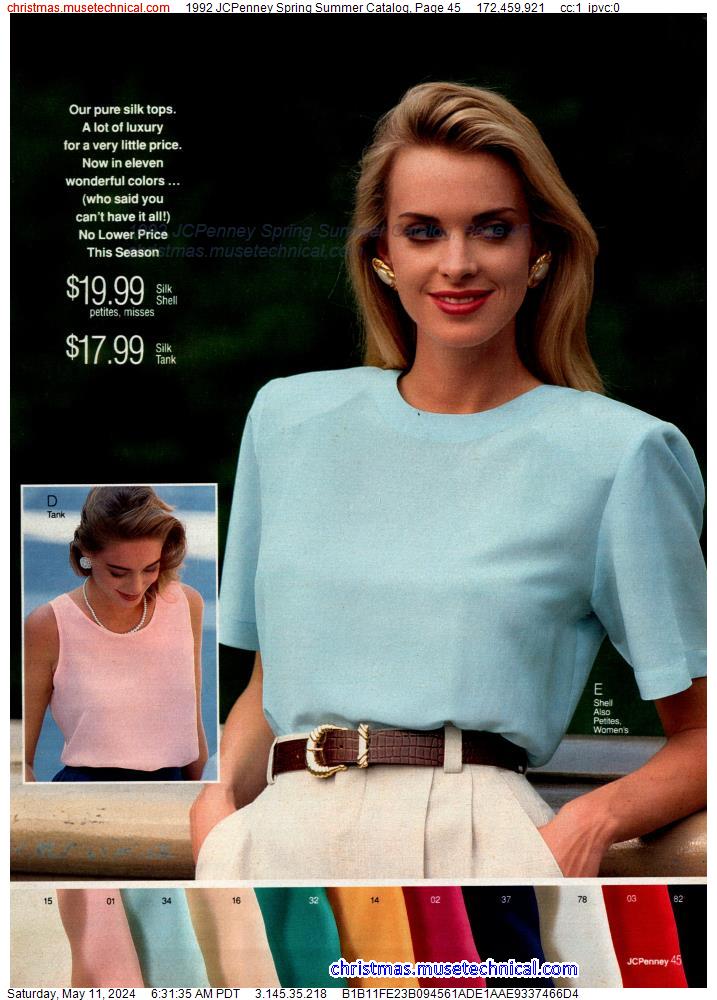 1992 JCPenney Spring Summer Catalog, Page 45