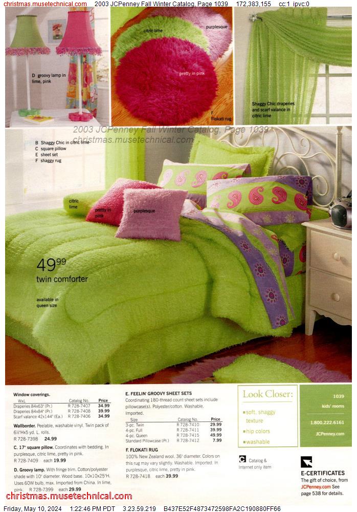 2003 JCPenney Fall Winter Catalog, Page 1039