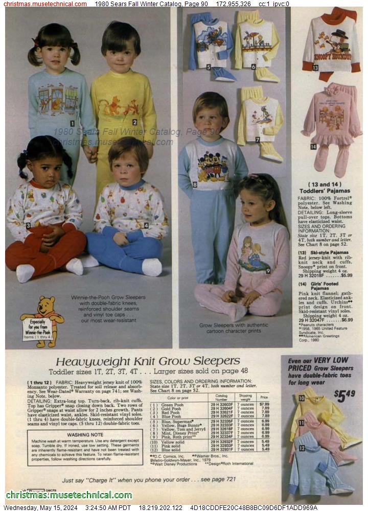 1980 Sears Fall Winter Catalog, Page 90