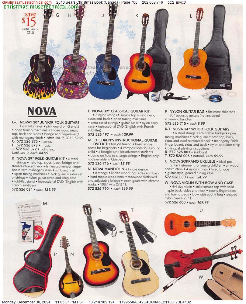 2010 Sears Christmas Book (Canada), Page 700